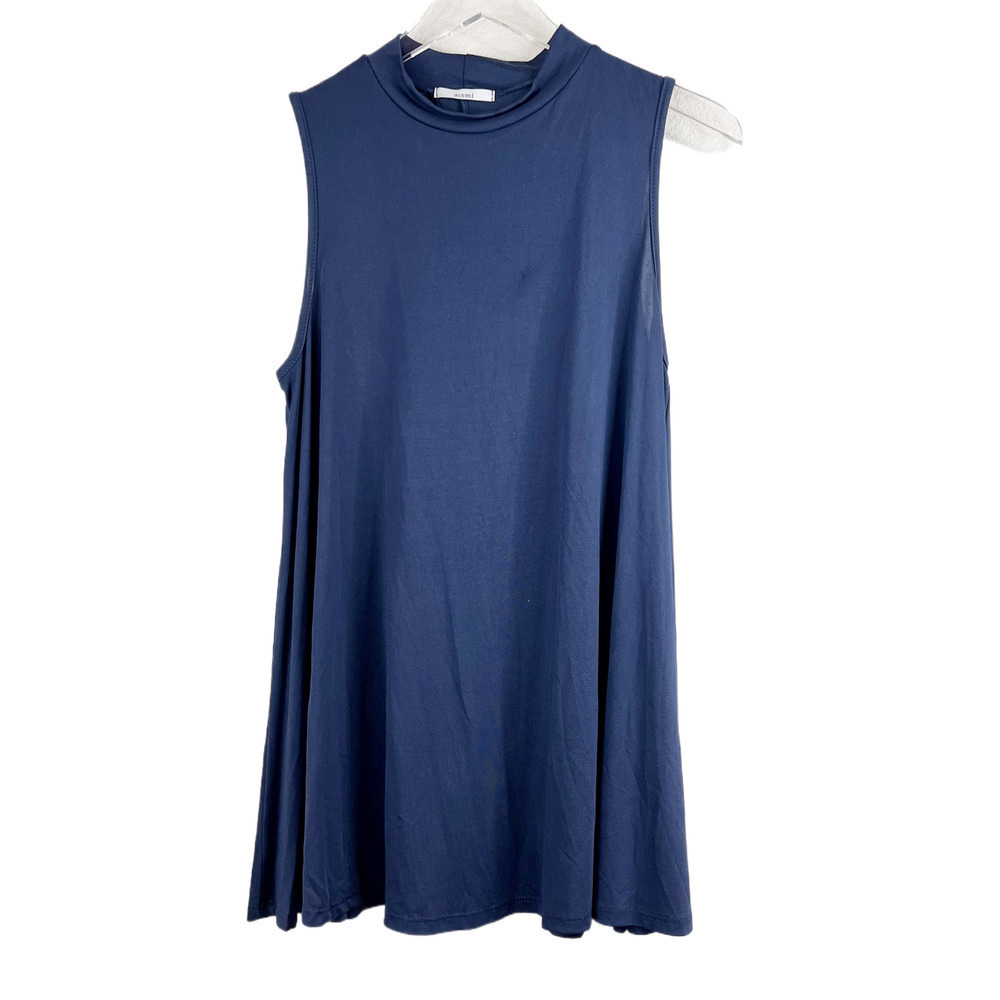 Acemi Blue Shift Mini‎ Dress Sleeveless Size M